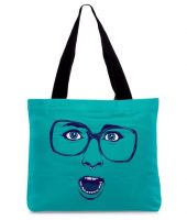 Snoogg RPC-216 Blue Tote Bag