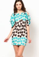 Species Turquoise Printed Dress