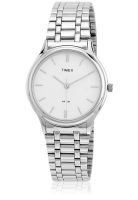 Timex P100 Silver/White Analog Watch