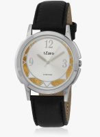 tZaro Zglb2giplts Black/White / Golden Analog Watch