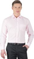 Arihant Men's Solid Formal Pink Shirt