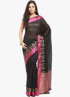 Bhelpuri Bhelpuri Black Kota Cotton Zari Border Saree