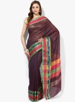 Bunkar Purple Embellished Saree