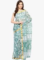 FOSTELO Grey Printed Saree