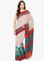 FOSTELO Multicoloured Colored Printed Saree