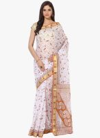 FOSTELO White Printed Saree