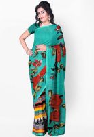 Florence Green Printed Saree