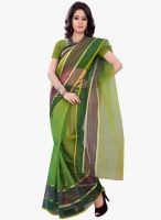 Florence Green Solid Saree