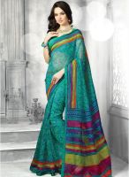 Hypnotex Green Printed Saree