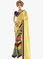 Inddus Lemon Printed Saree