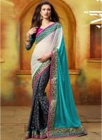 Inddus Multicoloured Color Embellished Saree