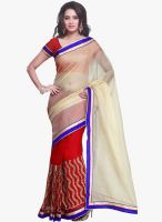 Janasya Janasya Beige Gotta-Pati Saree