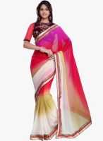 Janasya Janasya Pink Padding Pallu Saree