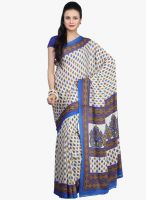 Jashn Beige Printed Saree
