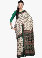 Jashn Beige Printed Saree