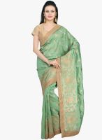 Jashn Green Embellished Saree