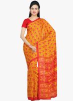 Jashn Yellow Printed Saree