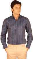 Kriss Men's Striped Casual Blue Shirt