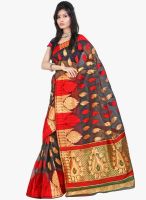 Lookslady Black Printed Saree