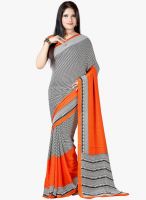 Lookslady Black Printed Saree