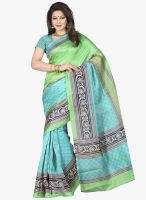 Lookslady Green Printed Saree