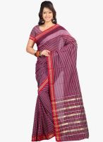 Lookslady Purple Solid Saree