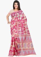 Lookslady Red Printed Saree