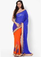 Mrignain Chiffon Blue Saree