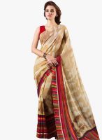 Roop Kashish Beige Printed Saree