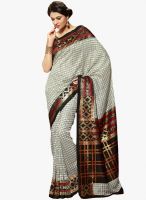 Roop Kashish Beige Printed Saree