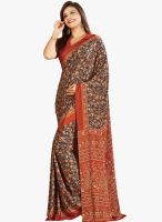Roop Kashish Black Printed Saree