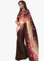 Roop Kashish Brown Printed Saree