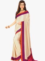 Roop Kashish Cream Printed Saree