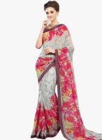 Roop Kashish Grey Printed Saree