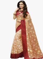 Roop Kashish Peach Printed Saree