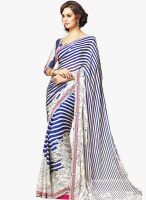 Roop Kashish White Printed Saree