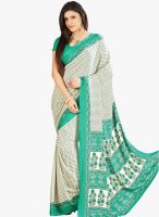 Roop Kashish White Printed Saree