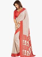 Roop Kashish White Printed Saree