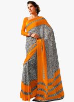 Roop Kashish Yellow Printed Saree