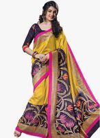 Roop Kashish Yellow Printed Saree