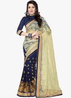 Saree Swarg Blue Embellished Saree