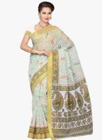 Saree Swarg Green Printed Saree With Blouse