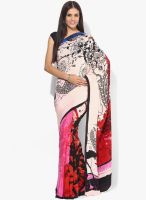 Satya Paul Multicoloured Printed Crepe Saree