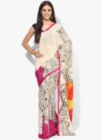 Satya Paul Multicoloured Printed Crepe Saree