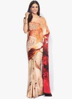 Satya Paul Multicoloured Printed Georgette Saree