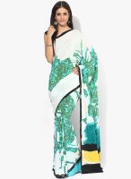 Satya Paul Multicoloured Printed Crepe Saree