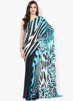 Satya Paul Multicoloured Printed Georgette Saree