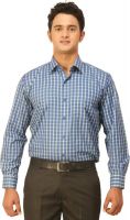 Seven Days Men's Checkered Formal Blue, Green Shirt