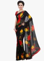 Shonaya Black Printed Saree