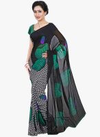 Shonaya Black Printed Saree